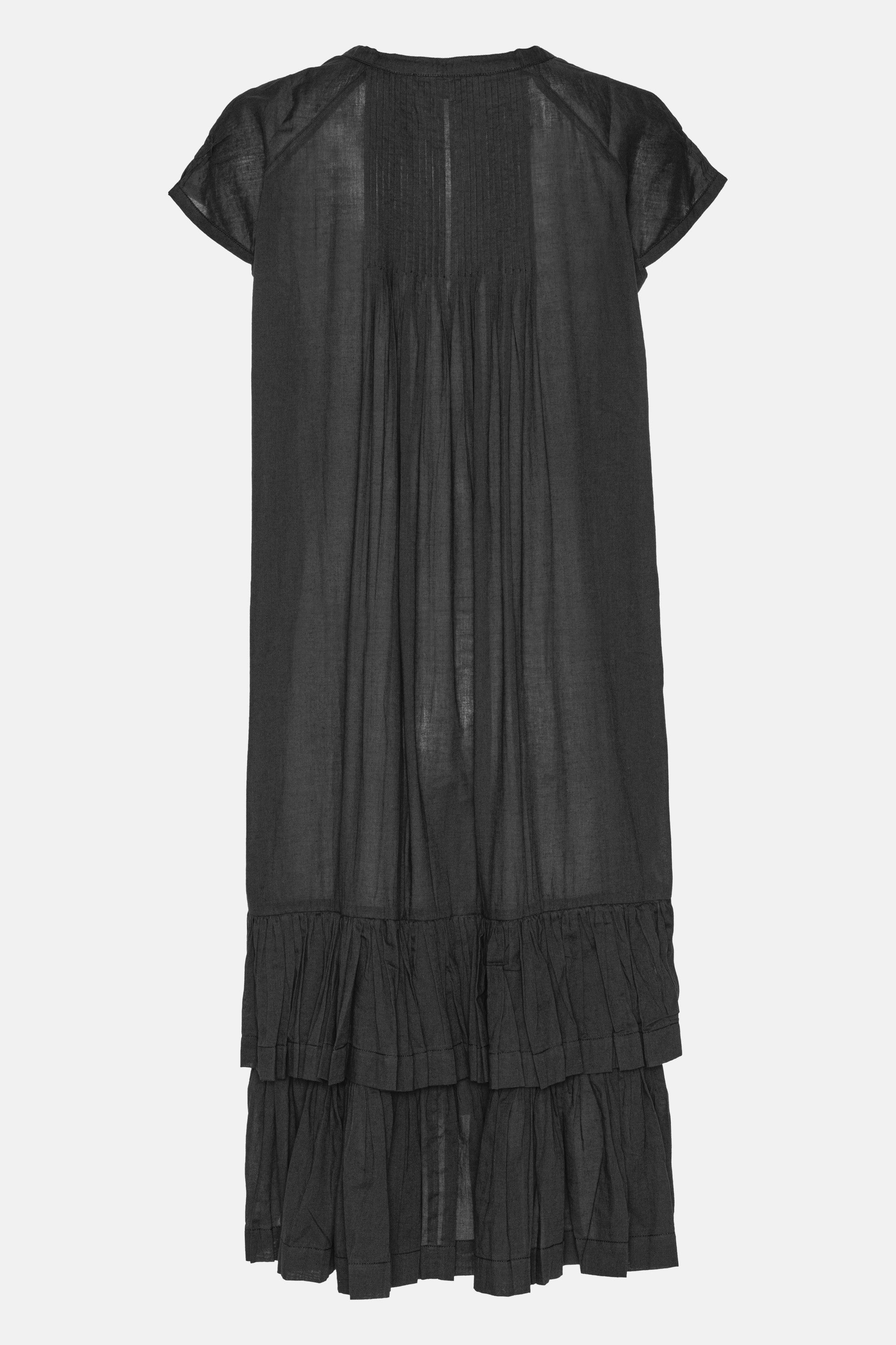 Langes Kleid mit Kurzen Ärmeln - Dark Indigo